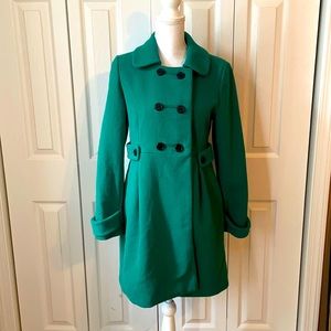 Emerald Green Old Navy Wool Peacoat